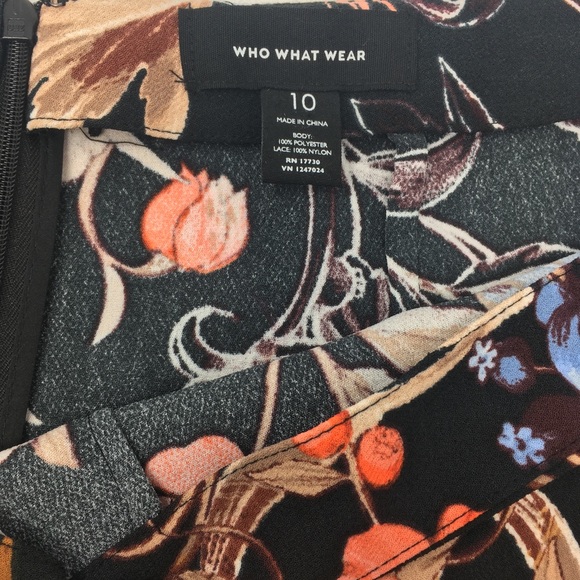 Who What Wear Floral Lace Mini Skirt - Picture 4 of 5